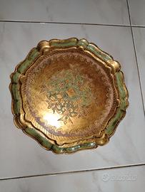 vassoio in legno vintage 