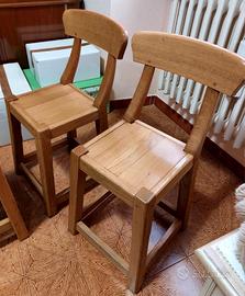 Sedie in legno di Rovere massello - 4 sedie 