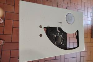 Piede fisso+traslatore per tavolo a 2 pacche