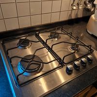 Piano cottura 4 fuochi in acciaio inox