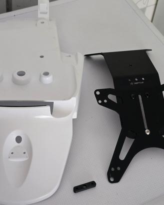 Portatarga corto Septar + parafango Caballero 500