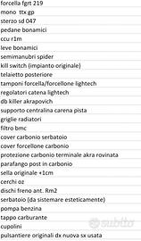 pezzi racing yamaha R1 2015>2021