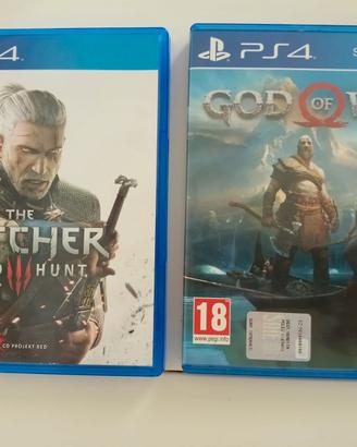 PS4  GOD OF WAR & The WITCHER
