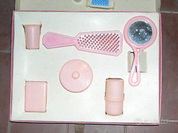 Servizio set toeletta toilette per bambola vintage
