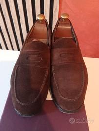 John Lobb Lopez dark brown suede