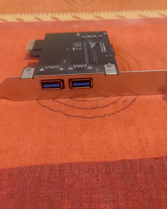 Scheda CSL PCIe USB 3.0 2 porte – Mod. 24335