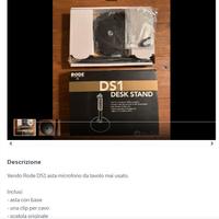 RODE DS1 asta microfono