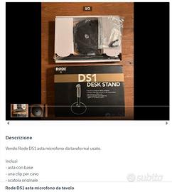 RODE DS1 asta microfono
