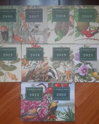 10 CALENDARI ERBOLARIO 2006,2007, 2008, 2009, 2013