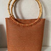 Borsa all’uncinetto color ruggine