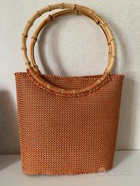 Borsa all’uncinetto color ruggine