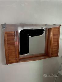 Consolle con specchio per bagno