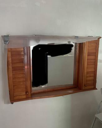 Consolle con specchio per bagno