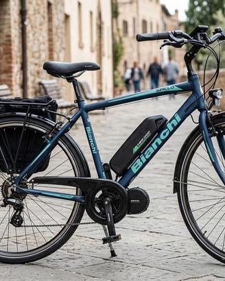 Bicicletta e-bike Bianchi Batteria nuova.