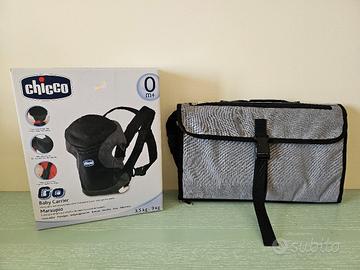 Marsupio CHICCO 0+ e fasciatoio da viaggio NUOVI