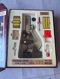 Microscopio vintage