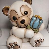 Thun - Panda con fiore