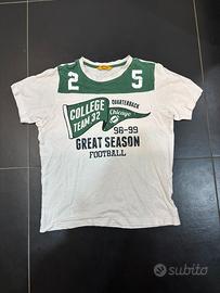 T-shirt stile college vintage Football Americano