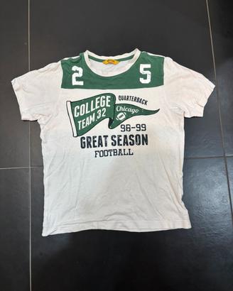 T-shirt stile college vintage Football Americano