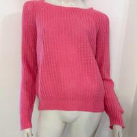 VICOLO Maglione rosa traforato