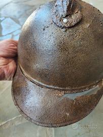 Elmetto Adrian ww1 tracce fregio 154