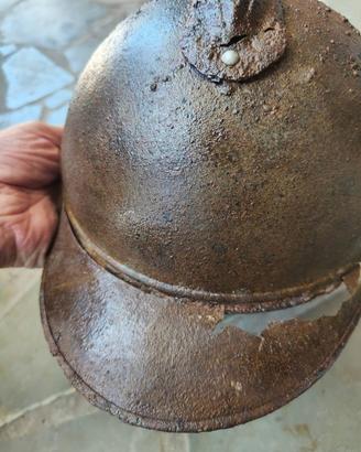 Elmetto Adrian ww1 tracce fregio 154