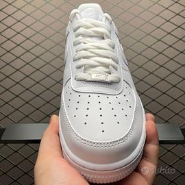 Nike Air Force 1 07 Low-Top, Bianco, Taglia 46