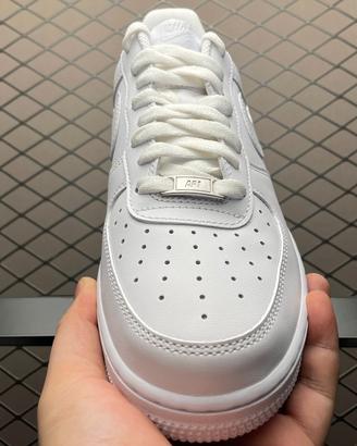 Nike Air Force 1 07 Low-Top, Bianco, Taglia 46