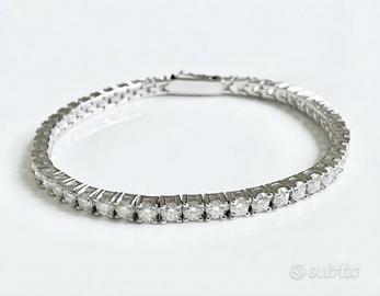 Bracciale Tennis Argento Moissanite 3mm
