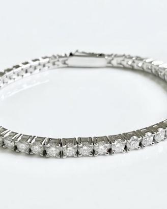 Bracciale Tennis Argento Moissanite 3mm