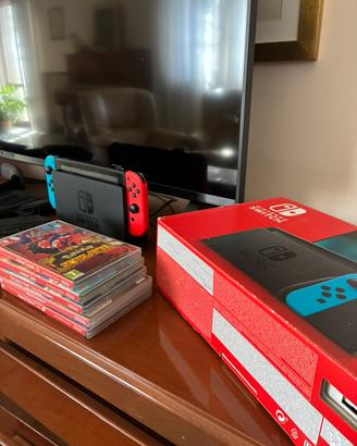 Nintendo Switch 1 + 5 giochi + Accessori vari