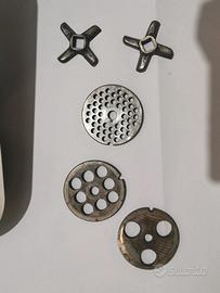 Lotto 5 Pezzi - piastre e lame per tritacarne