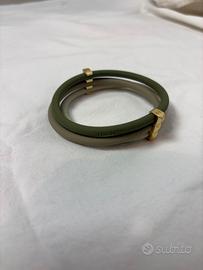 Bracciale originale Hip Hop verde e grigio