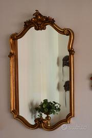 Specchiera con ricca cornice barocca ed oro zecchi