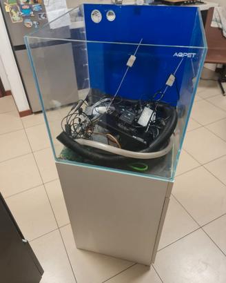 ACQUARIO MARINO COMPLETO 125L CUBO AQPET + MOBILE