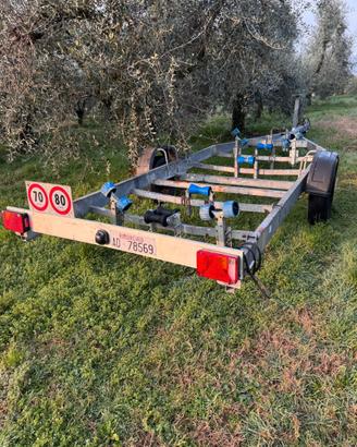 Carello portabarca SYS&D 1500 kg omologato 7.48 m