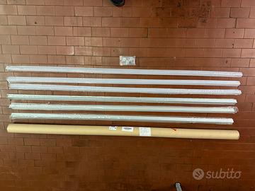 Profilo alluminio barra strisce led angolare 2mt