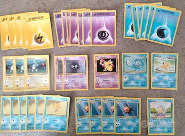 Maxi lotto carte Pokemon set base comuni 