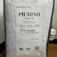Piumino matrimoniale 4 Stagioni in microfibra