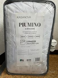 Piumino matrimoniale 4 Stagioni in microfibra