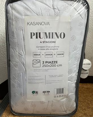 Piumino matrimoniale 4 Stagioni in microfibra