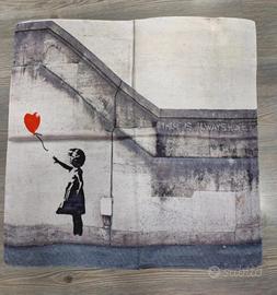 Foulard quadrato la bambina con il palloncino di B