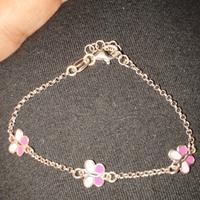 bracciale in argento per bimbe dai 3 anni in su 