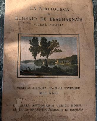 Catalogo d’asta Eugenio de Beauharnais