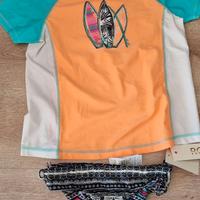 Set mare costume bikini Roxy maglia surf 13/14