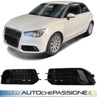 Coppia griglie fendinebbia nere Audi A1 8X 10-14