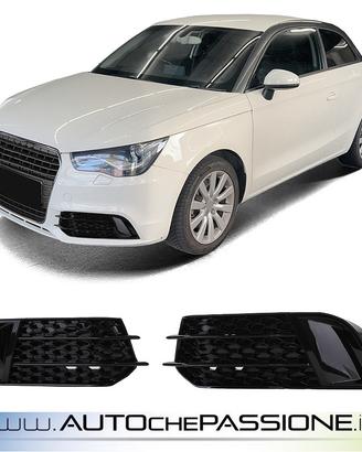 Coppia griglie fendinebbia nere Audi A1 8X 10-14