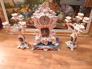 Museale Trittico Barocco Veneziano in porcellana