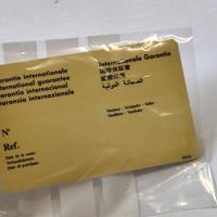 card Garanzia Originale Orologi Universal Geneve