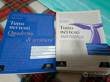 libro tutto nei testi con quaderno di scrittura 